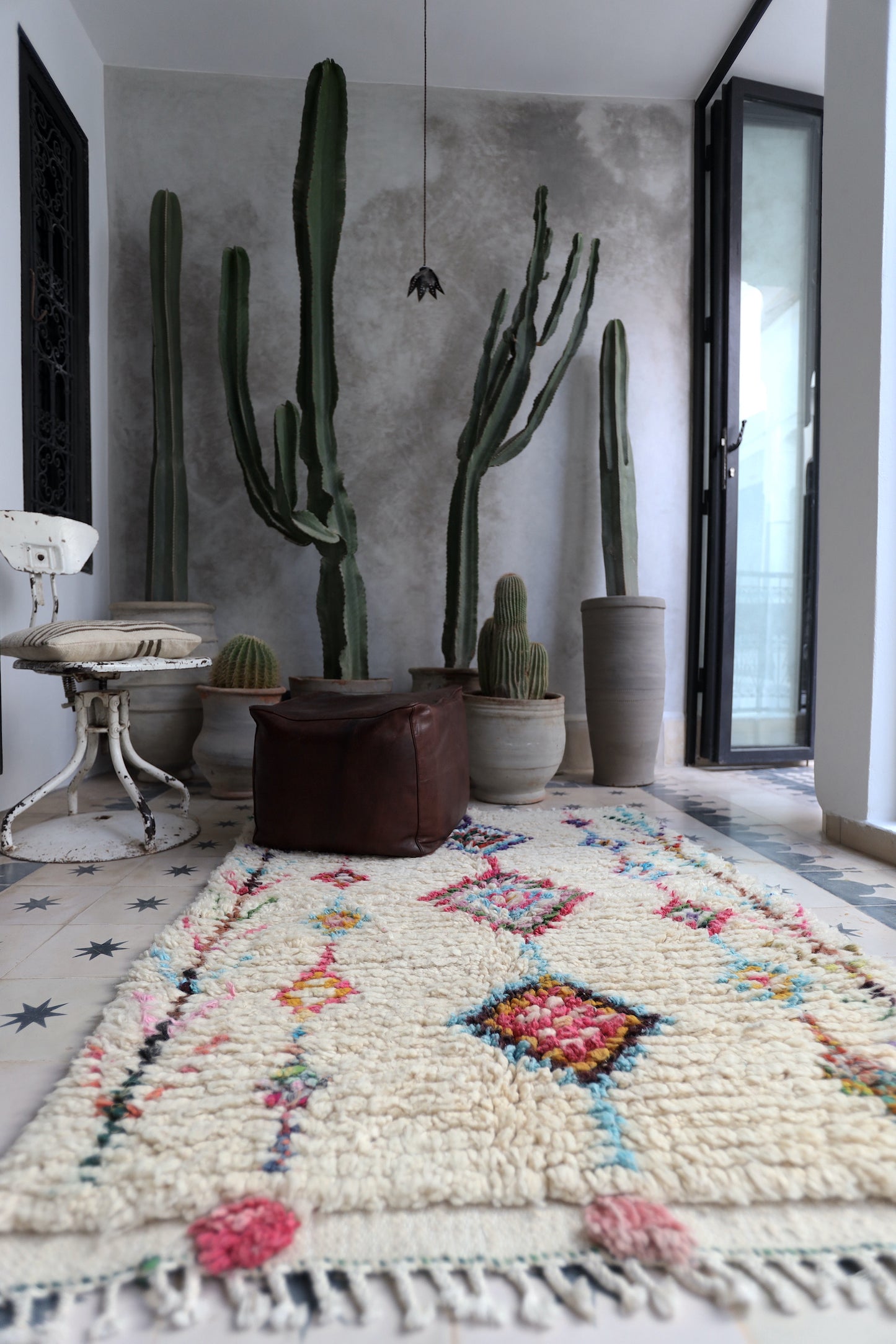 Tapis Laine berbère Azilal - coloré #1