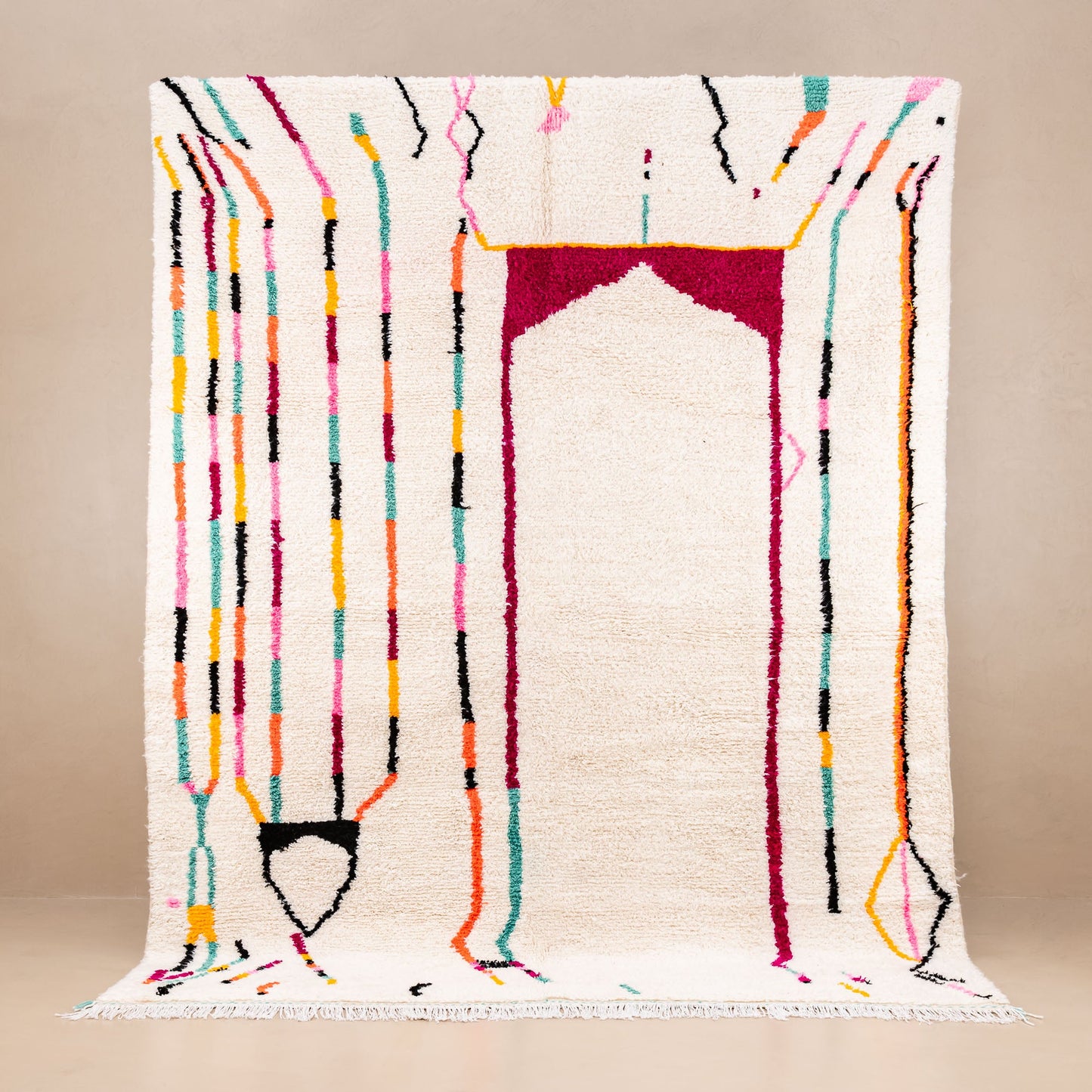 Tapis Laine berbère Azilal - coloré #21