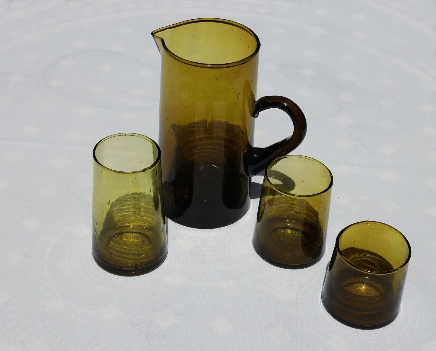 Pichet/carafe Beldi avec anse Ambré - Monsieur