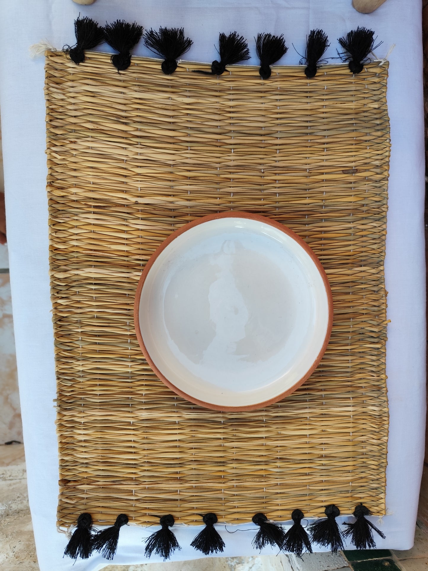 Lot de 4 ou 6 sets de tables à pompons