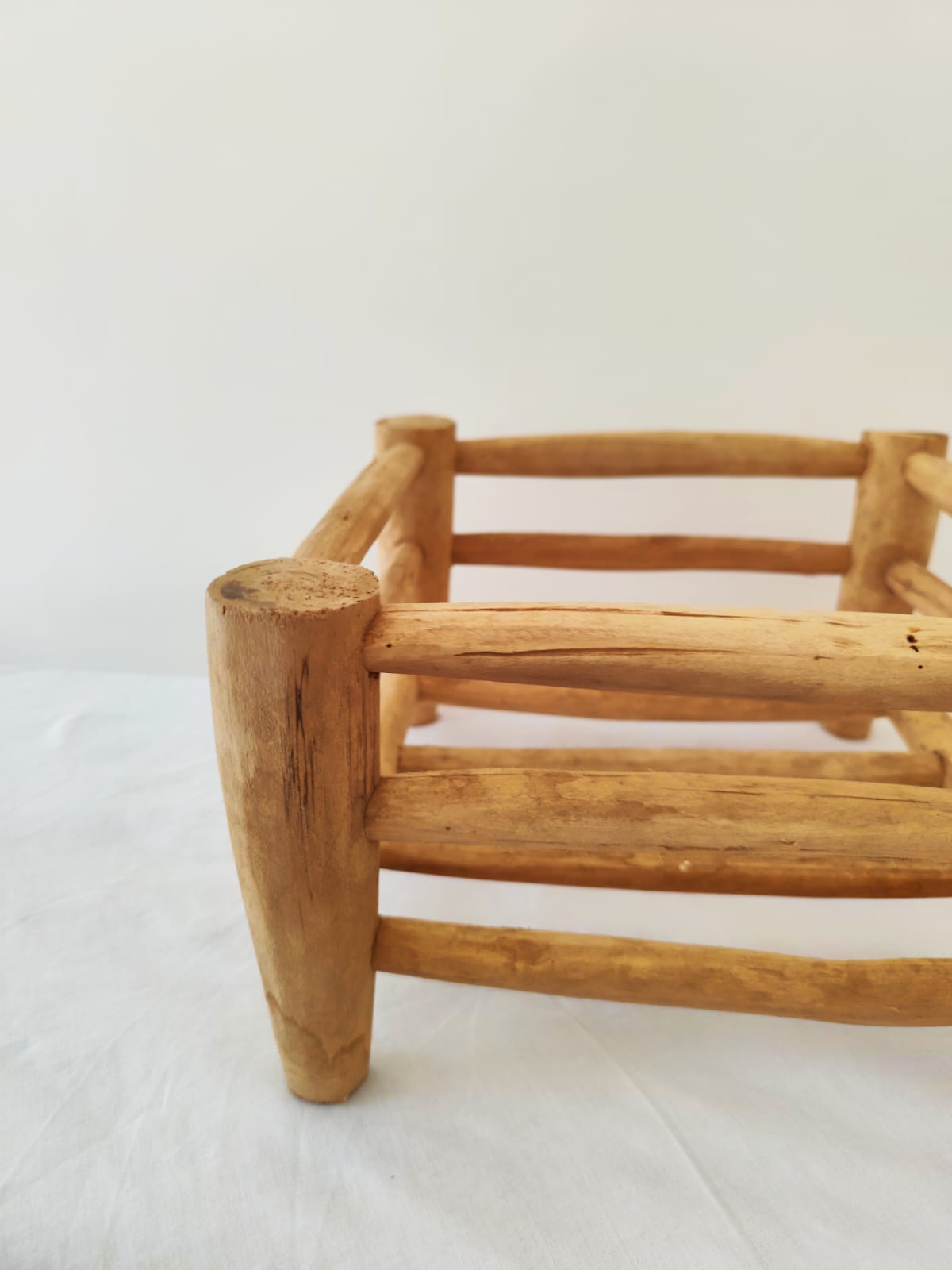 Égouttoir en Bois Artisanal Carré