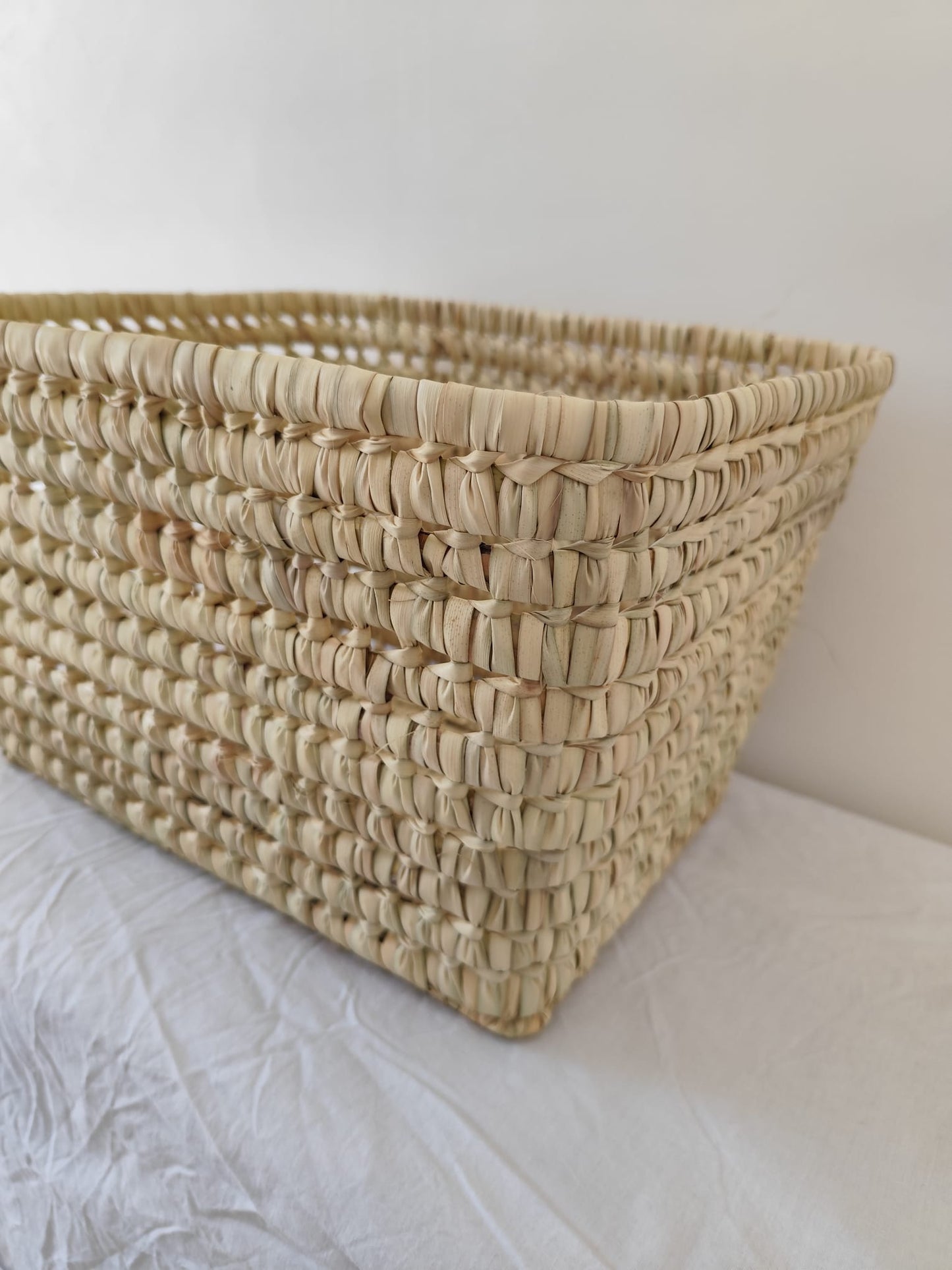 Caisse de rangement en feuille de palmier - 3 tailles