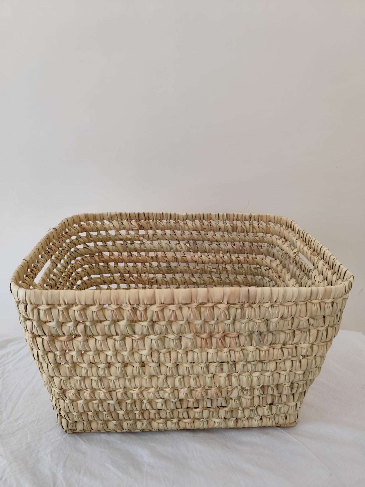 Caisse de rangement en feuille de palmier - 3 tailles